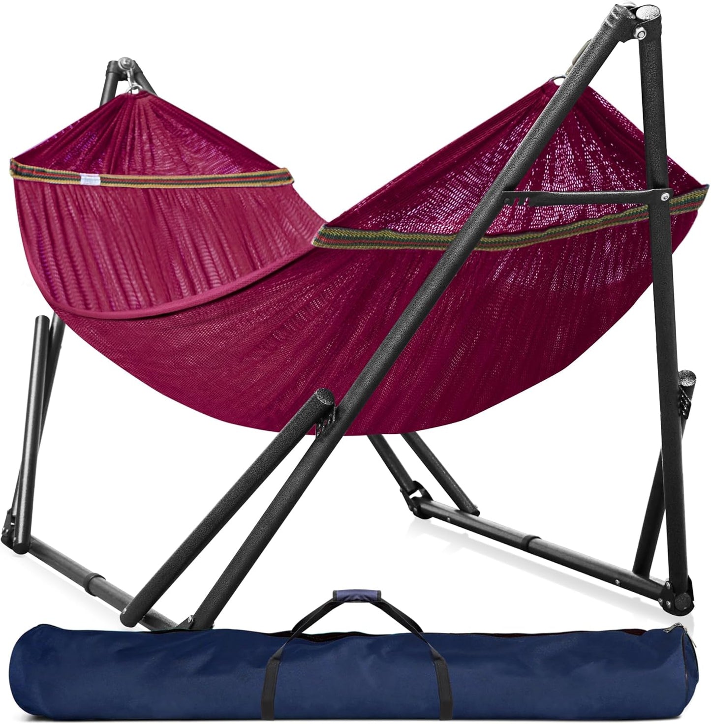 Double Hammock with Stand Included for 2 Persons