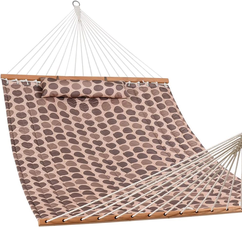 12 FT Double Layered Quilted Fabric Hammock