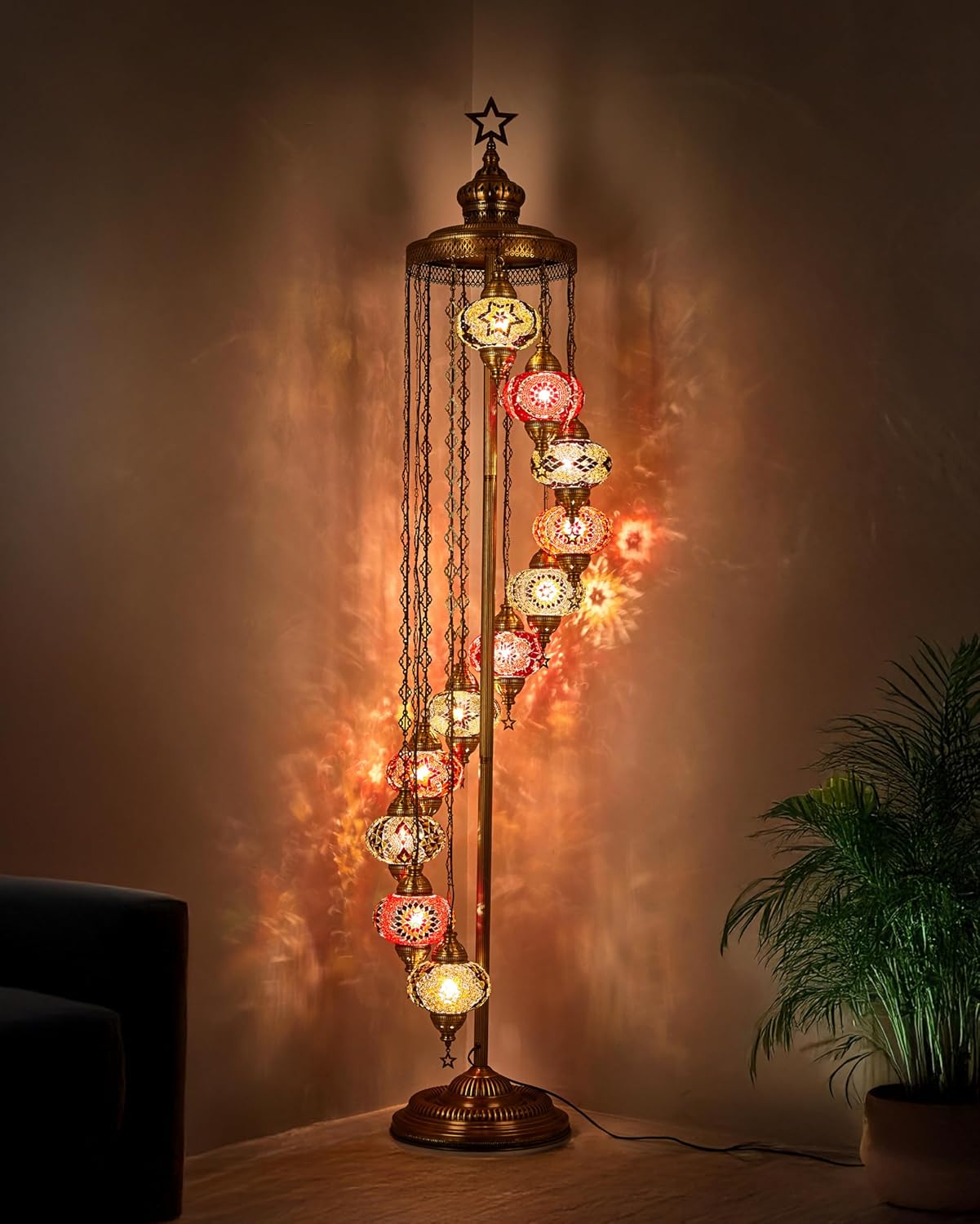 7ft Tall Standing Lamp for Bedroom & Living Room - Handmade Decorative Lighting