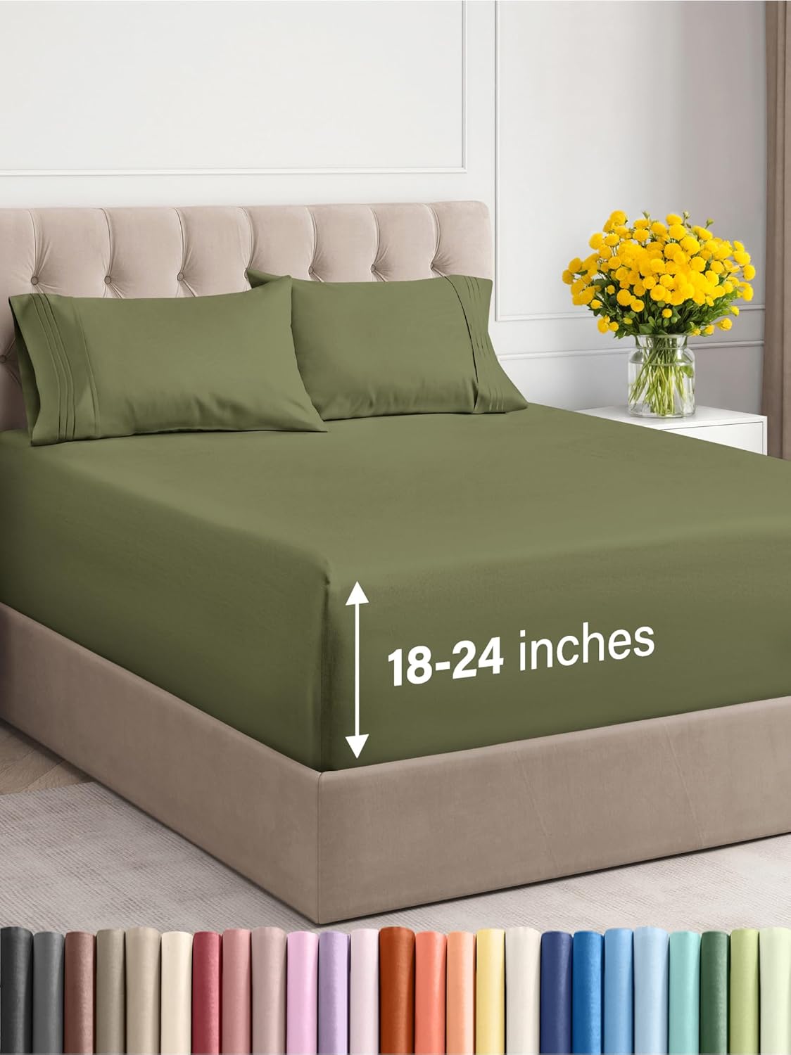 Extra Deep Queen Sheet Set - 6 Piece
