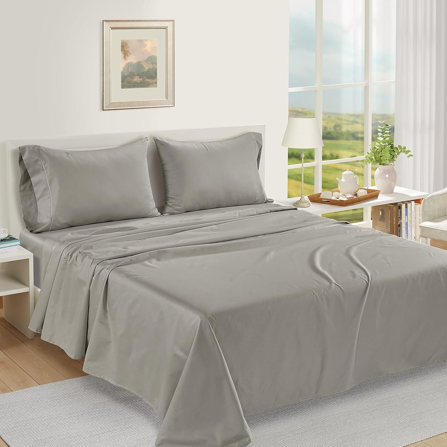 Luxurious Feel Cotton Sheets Queen Size