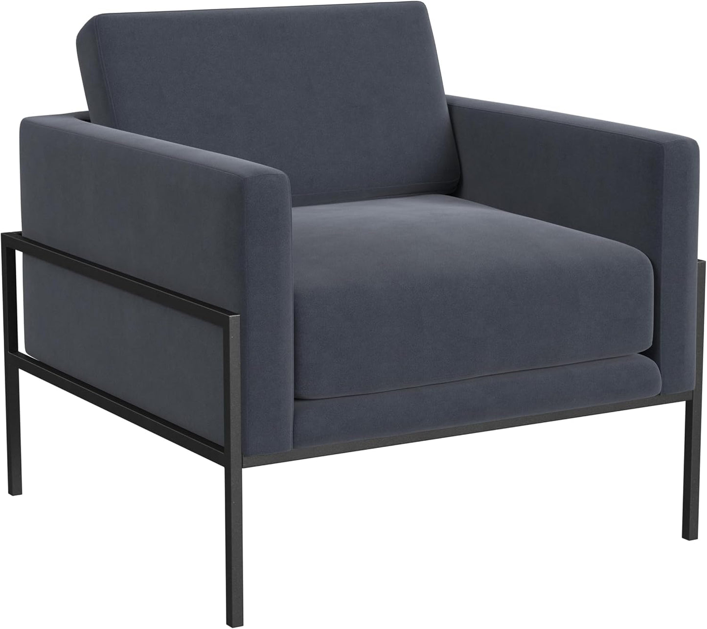 Modern Metal Frame Accent Chair