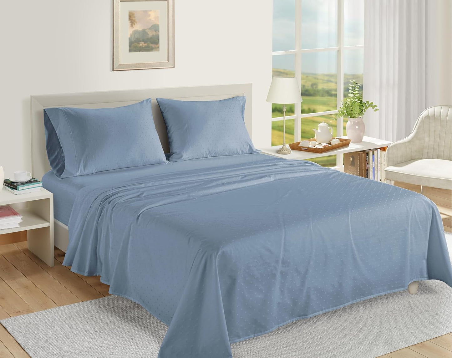 Luxurious Feel Cotton Sheets Queen Size