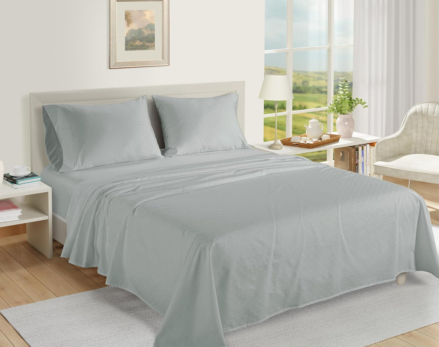 Luxurious Feel Cotton Sheets Queen Size