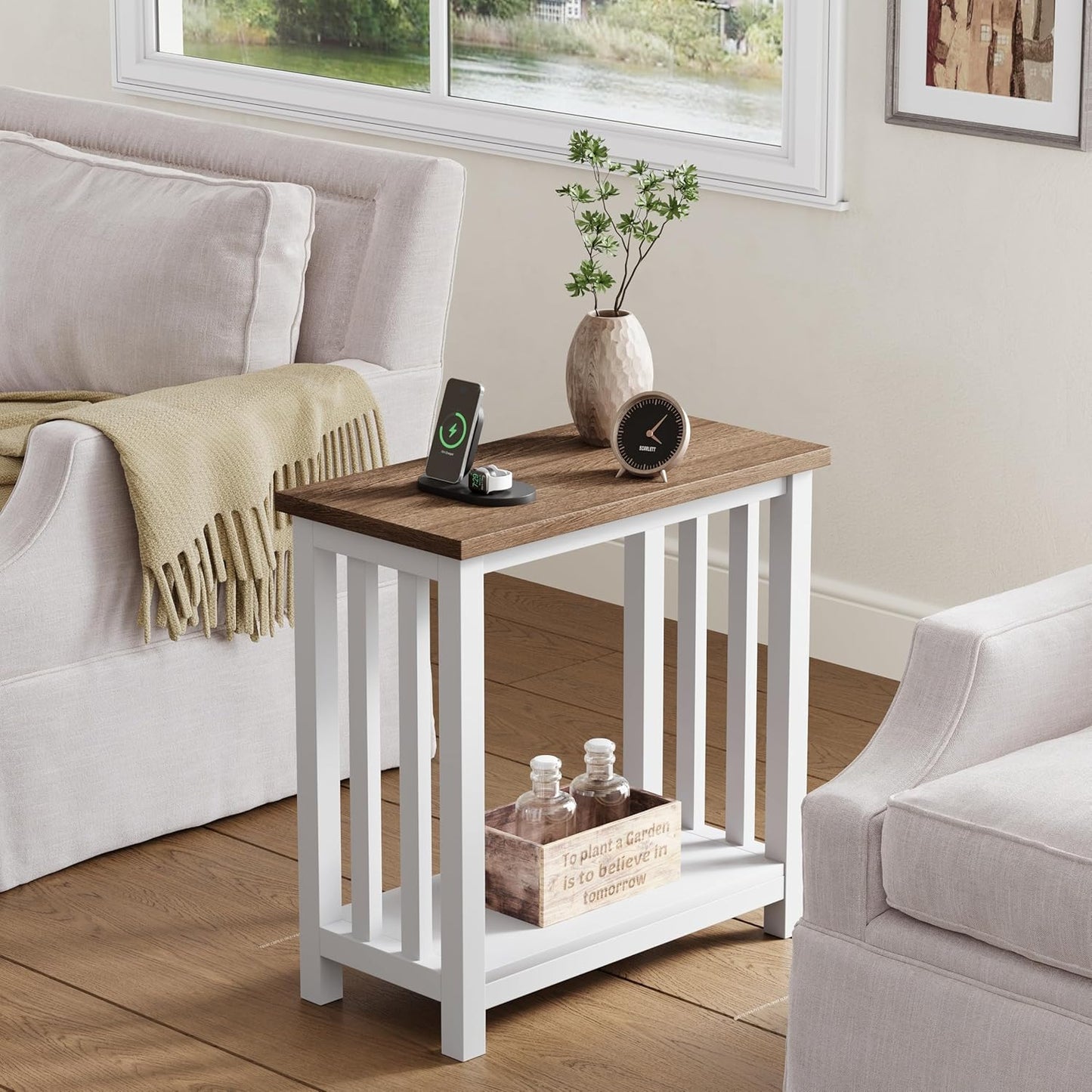 Black End Table for Small Spaces