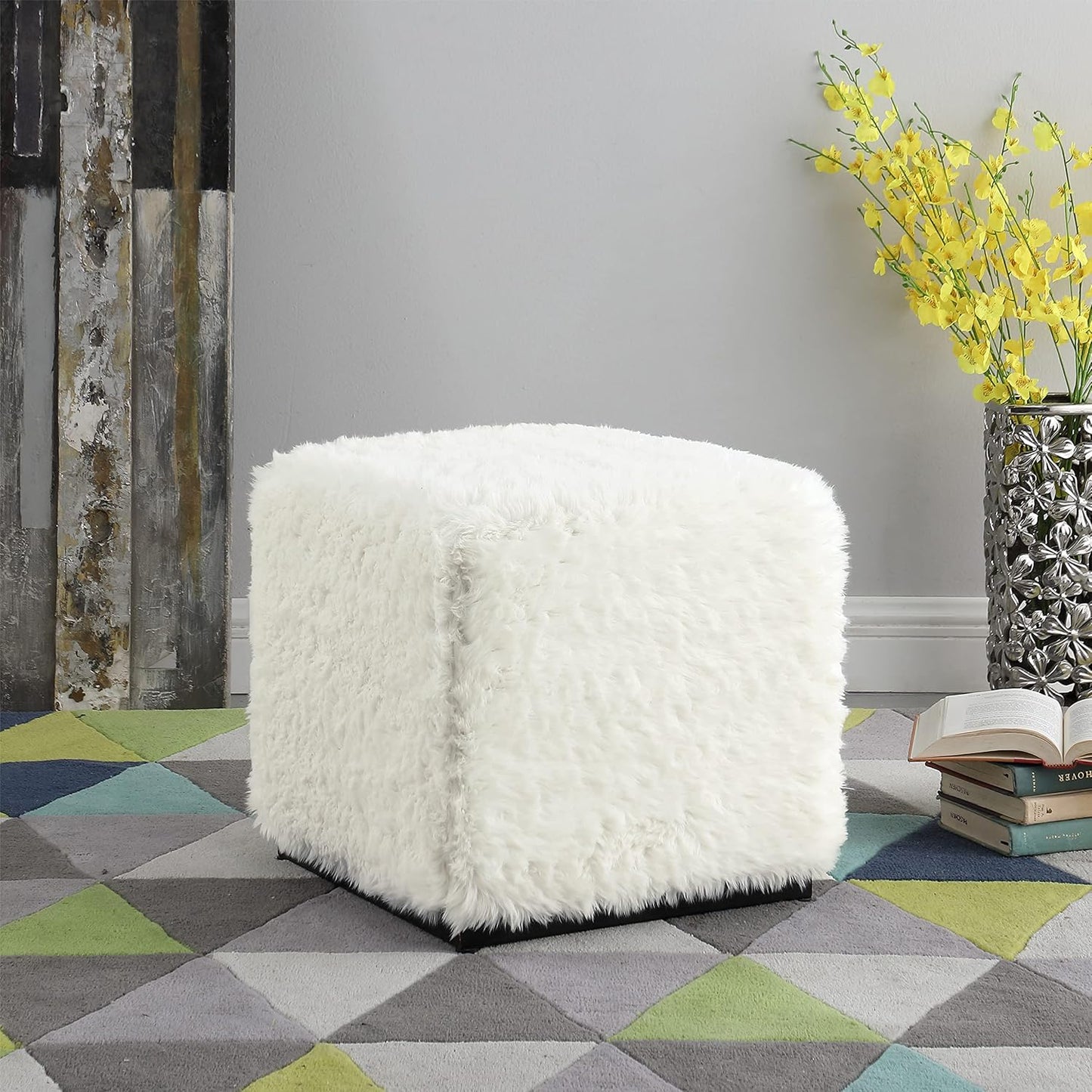Classic Square Storage Ottoman with Lift Off Lid