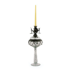 Glass Vase and Candlestick Combo