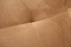 Beige Vinyl Leather Finish Futon Sleeper Sofa Bed