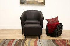 Baxton Studio Club Chair and Ottoman Set
