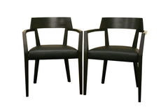 Baxton Studio Laine Wenge Dining Chair Set of 2