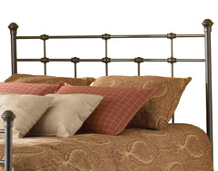 Anzy Dexter Hammered Brown Iron Headboard in FULL