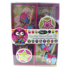 Owl Cupcake Decorating Set
