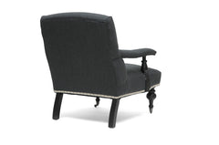 Baxton Studio Galway Gray Linen Arm Chair