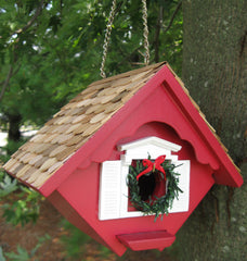 Christmas Wren Cottage Birdhouse
