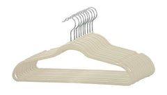 50 Pcs Velvet Hangers, Slim Antislip, Non-slip Hangers-Ivory