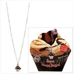 Zorbitz Peanut Butter Cupcake Necklace