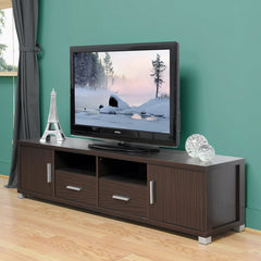 Baxton Studio Dark Brown Wood Modern TV Cabinet