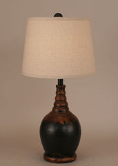 Aged Black Shade Table Lamp