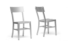 Baxton Studio Helios Modern Aluminum Dining Chair