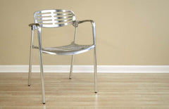 Baxton Studio Ethan Contemporary Aluminum Accent Chair