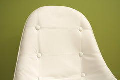 Baxton Studio Ami Modern White Faux Leather Side Chair
