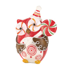 Sugary Sweet Holiday Owl Decor