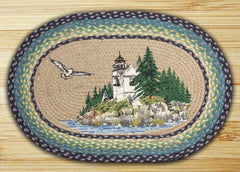 Bass Harbor Oval Patch Rug