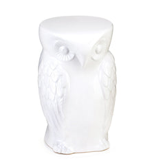 Wise Owl Ceramic Decorative Stool