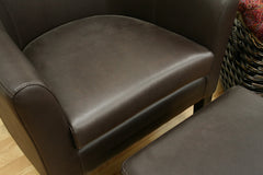 Baxton Studio Club Chair and Ottoman Set