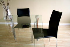 Baxton Studio Benton Black Leather Dining Chair