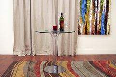 Baxton Studio Simi Modern Glass Bistro Table