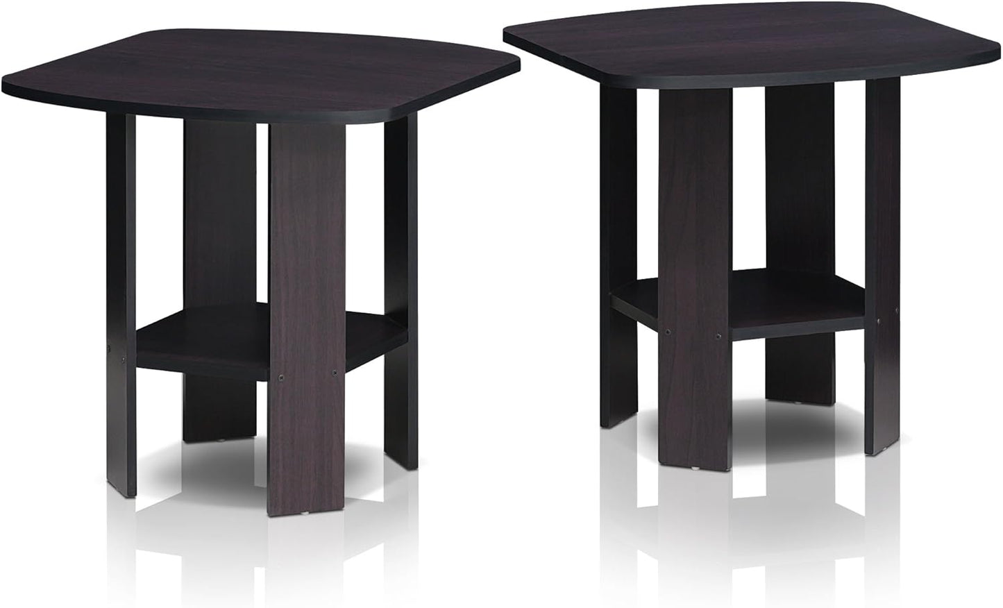 Simple Design End Table, 2-Pack