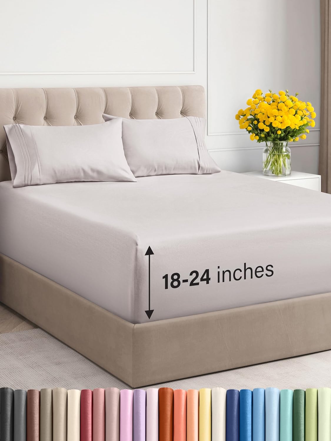 Extra Deep Queen Sheet Set - 6 Piece