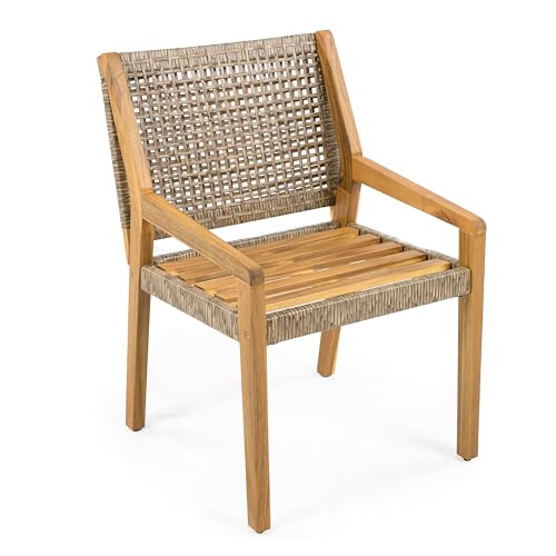 Wooden Patio Dining Set for 4 - Acacia Wood