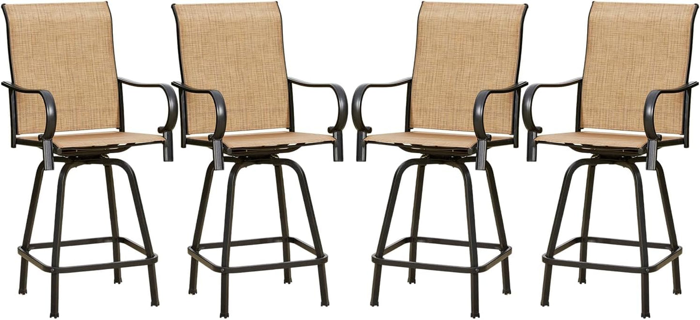 Modern Outdoor Bar Stools - Set of 2
