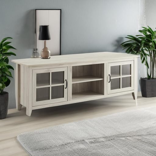 Birch - 80 Inche Glass Door TV Stand
