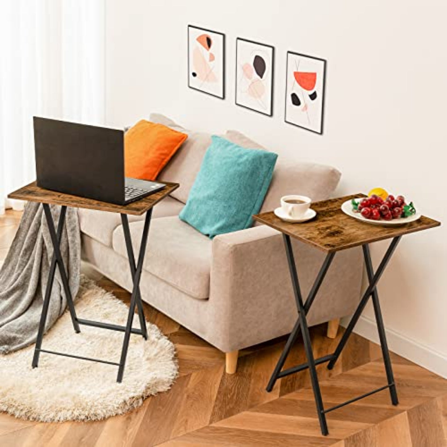 Folding Set of 2 Side Table