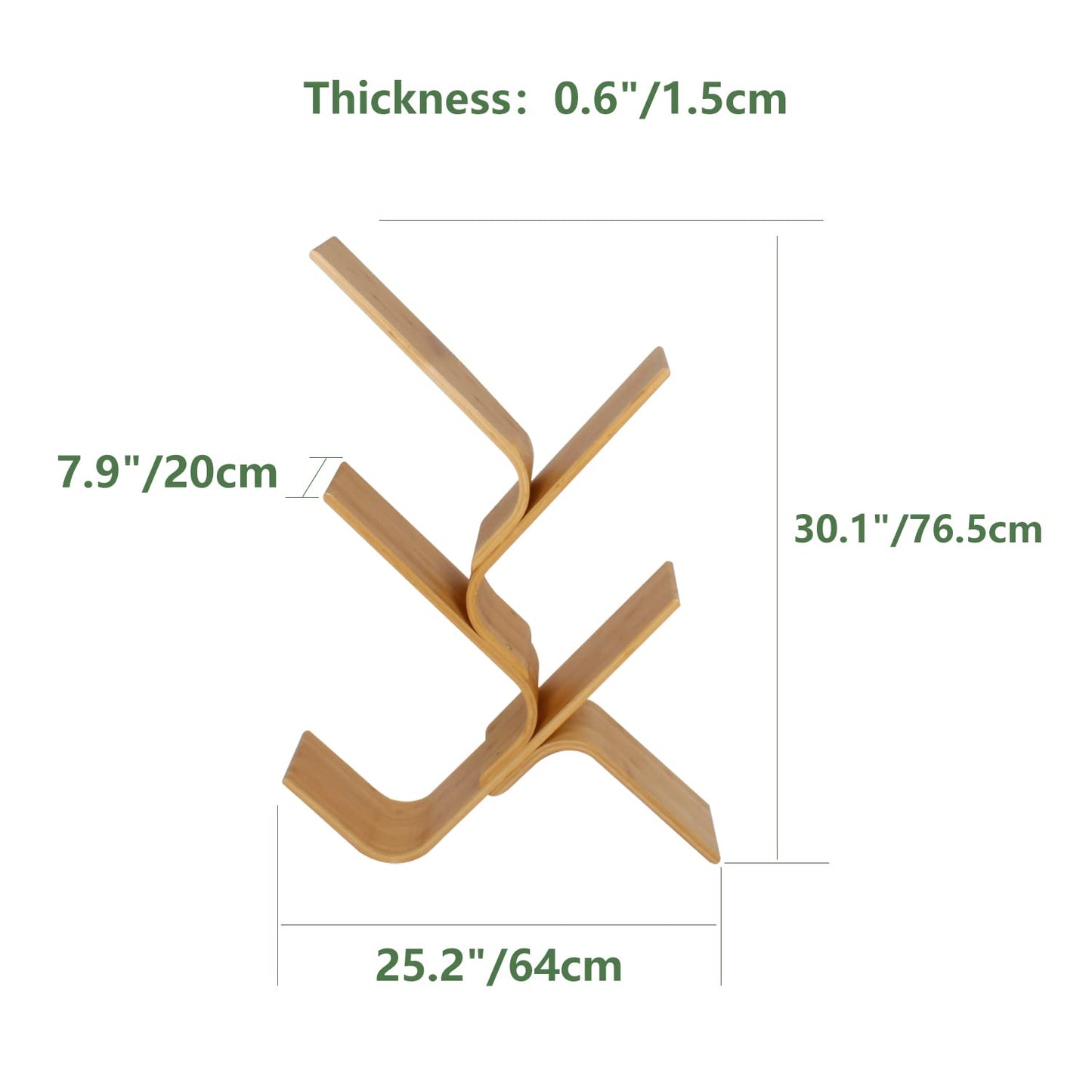 Natural Bamboo Tree Bookshelf