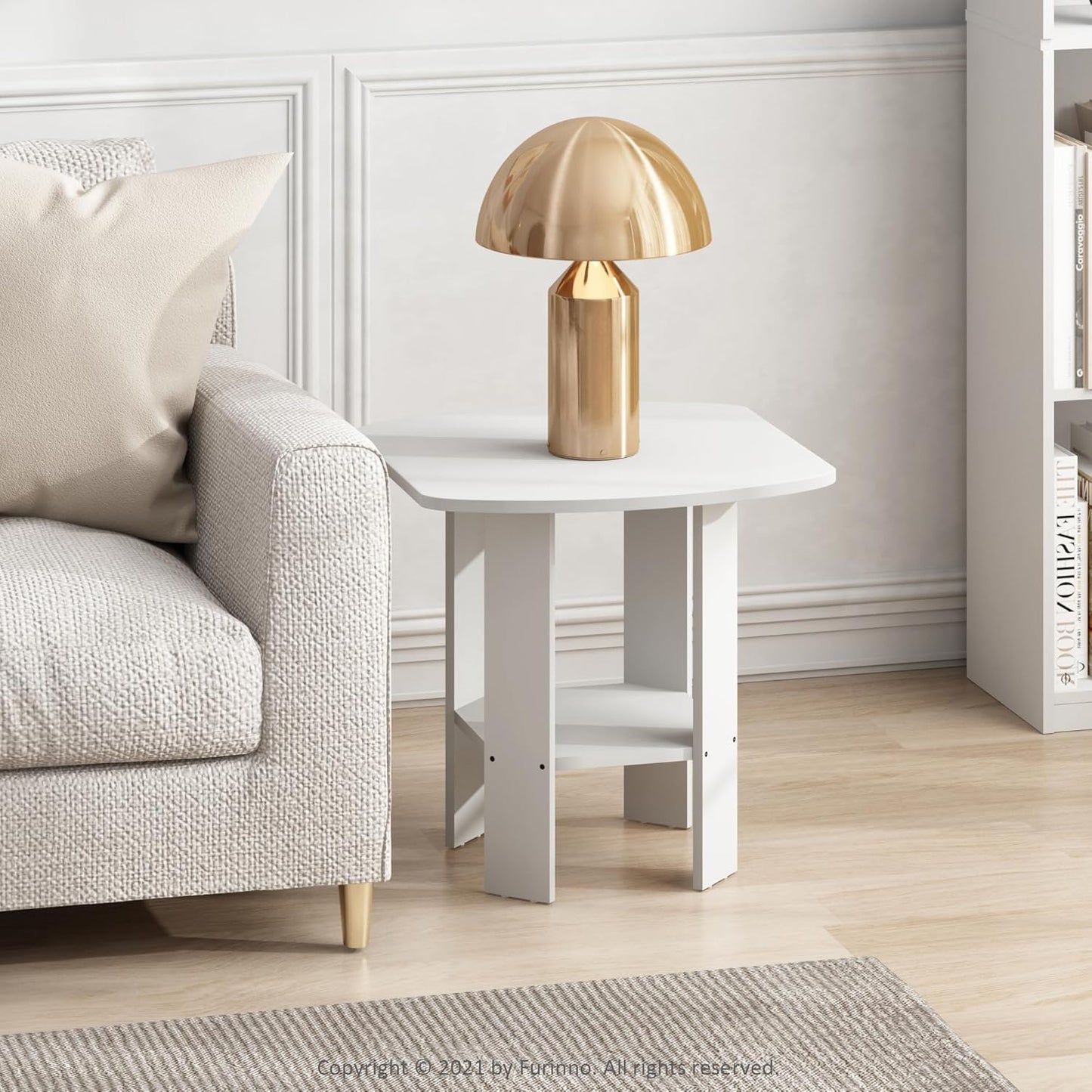 Simple Design End Table, 2-Pack