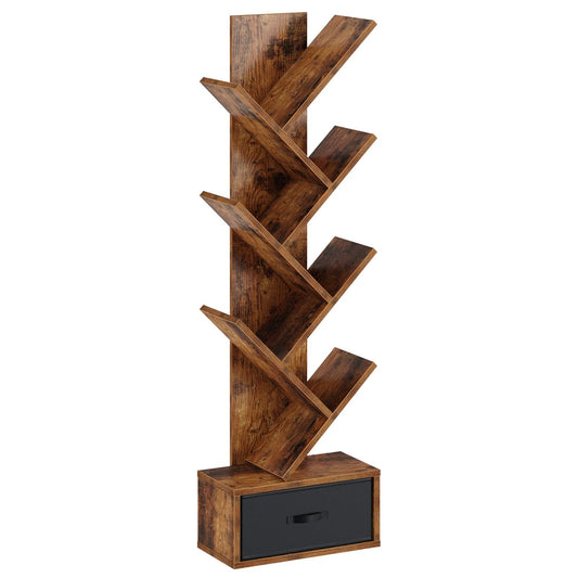 Rustic Brown Bookshelf