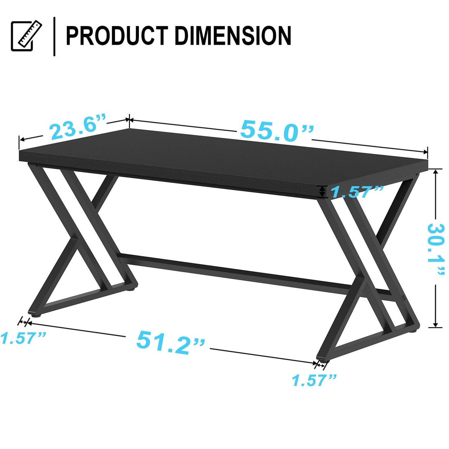 Black Computer Desk