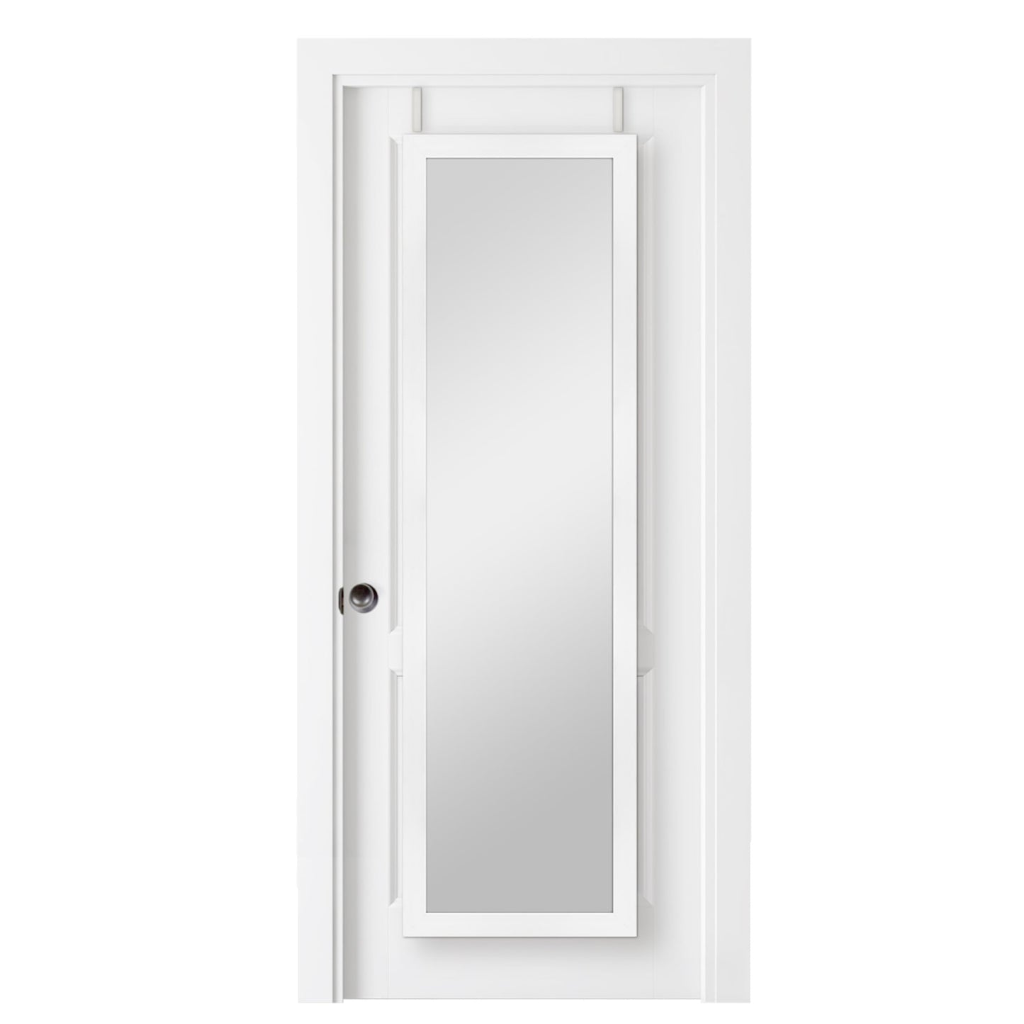 Over The Door Mirror, Full Length Hanging Mirror for Bedroom and Bathroom Doors