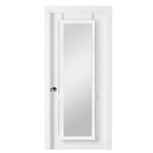 Over The Door Mirror, Full Length Hanging Mirror for Bedroom and Bathroom Doors