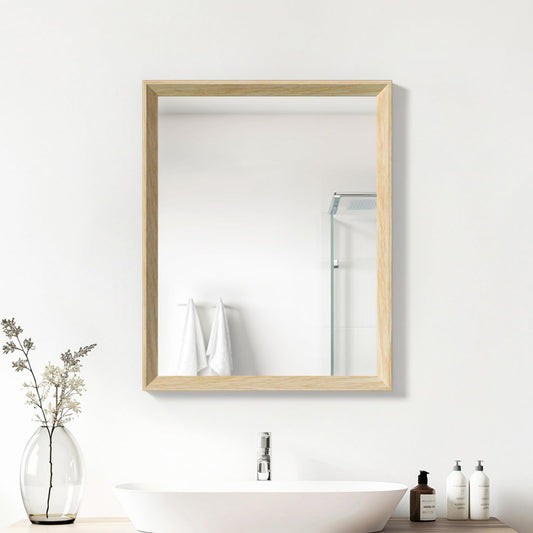 Oak Wood Effect Framed Wall Mirror