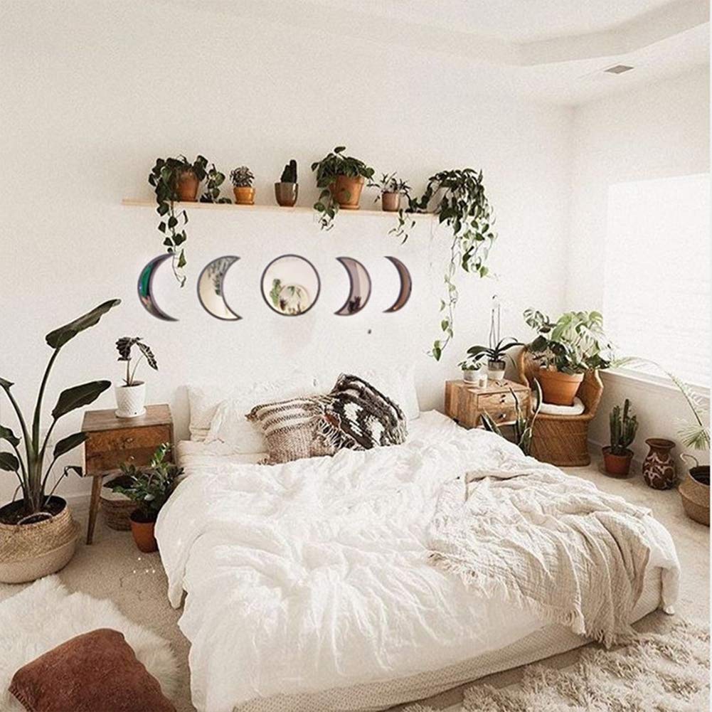 5 Pieces Scandinavian Acrylic Wall Decorative Mirror