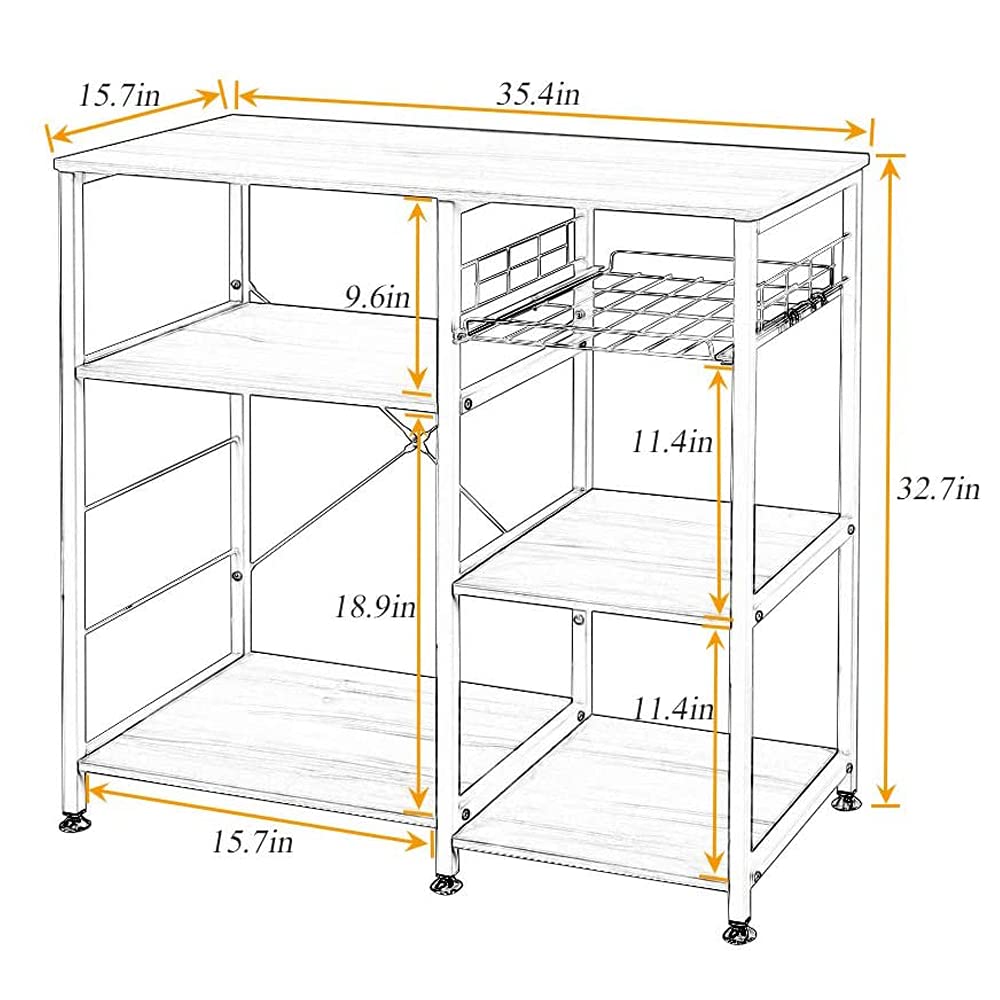 Rustic Brown Kitchen Rack