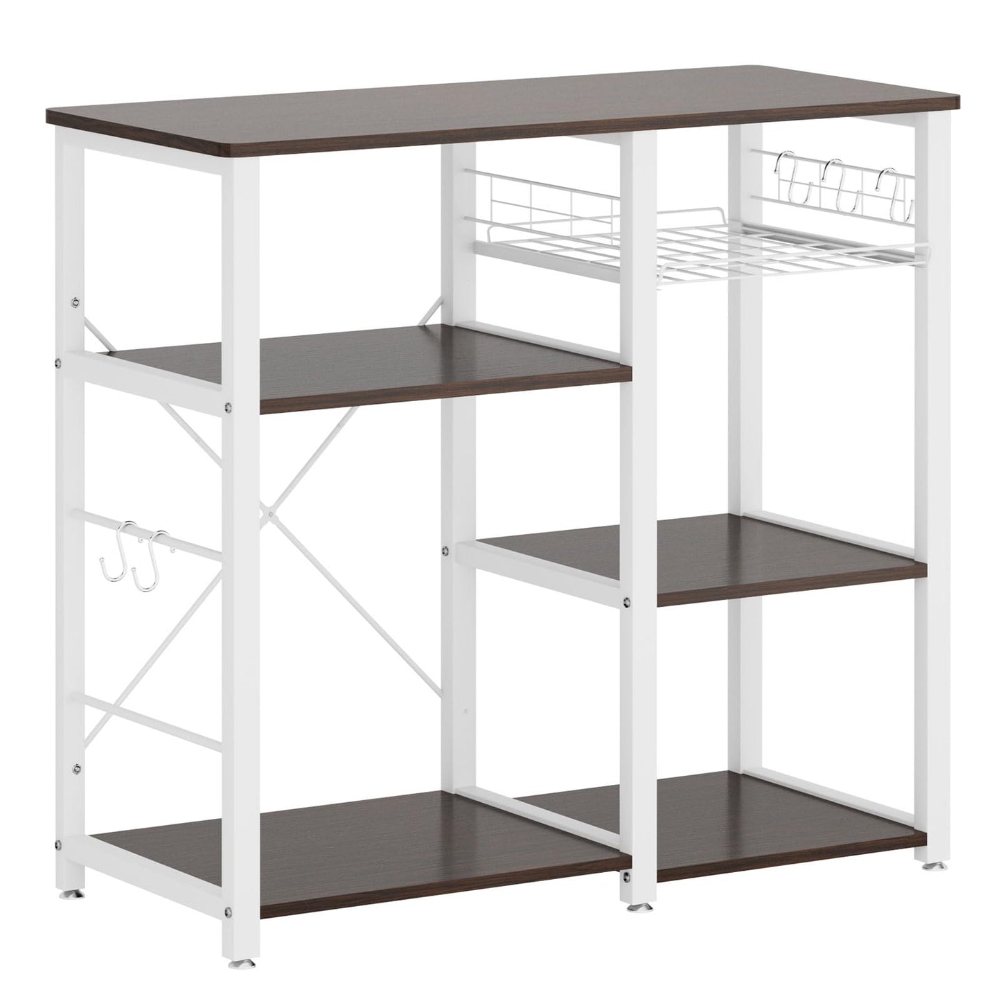 Walnut Black Kitchen  Rack