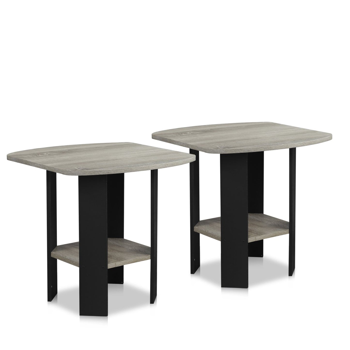 Simple Design End Table, 2-Pack