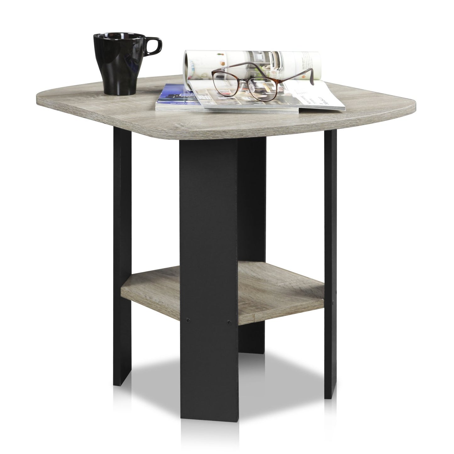 Simple Design End Table, 2-Pack