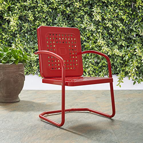 2-Piece Outdoor Chair Set - Retro Metal Patio Chairs